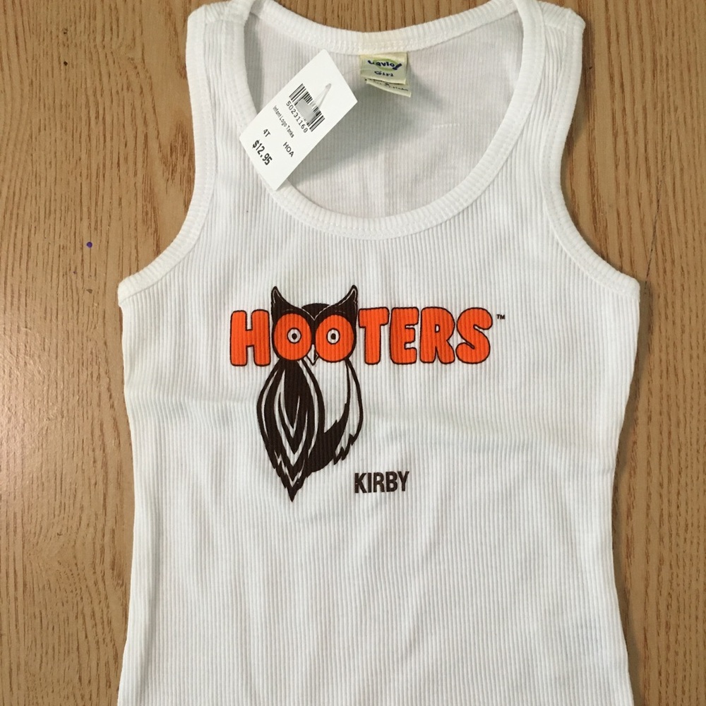 New Vintage Toddler Girls Ribbed Tank From Kirby Texas White Sizes 2-3T